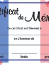 FRENCH CERTIFICATE OF MERIT